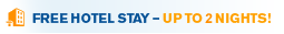 FREE Hotel Stay &ndash; Up to 2 Nights!