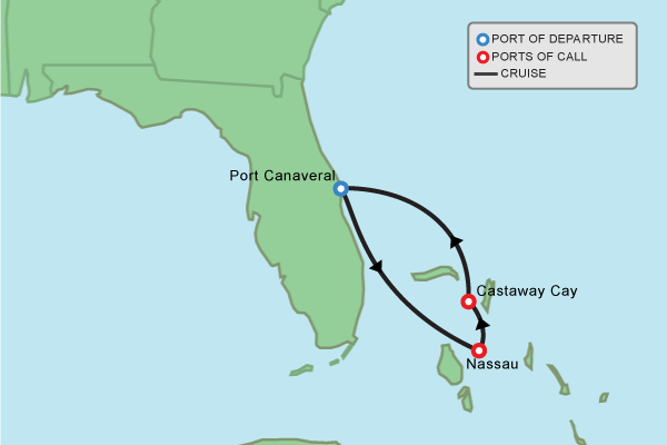 disney cruise bahamas map