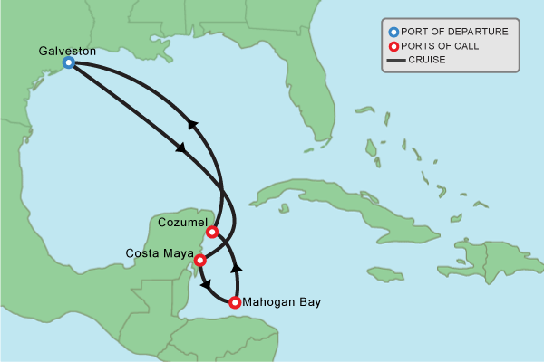 western caribbean cruise carnival itinerary
